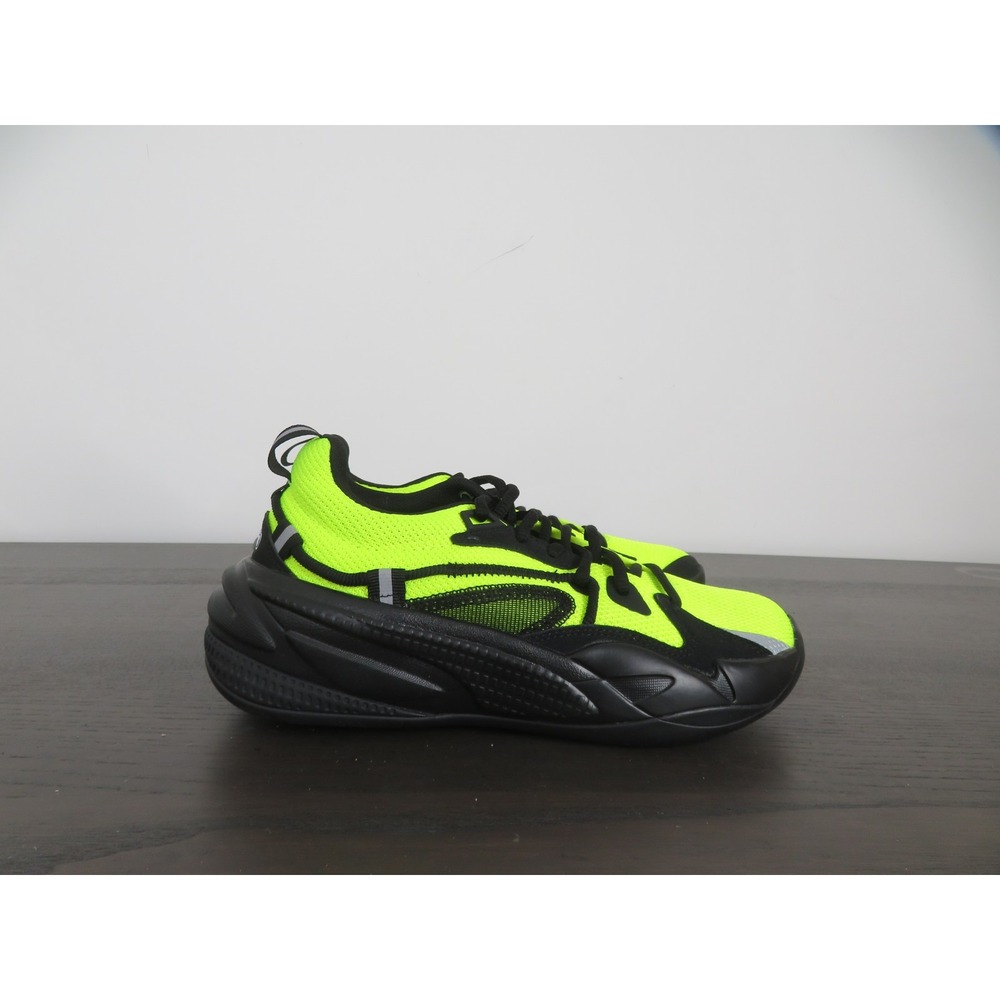 Puma X J. Cole RS-Dreamer Boys 6.5C Neon Yellow Basketball Sneakers 194166-19